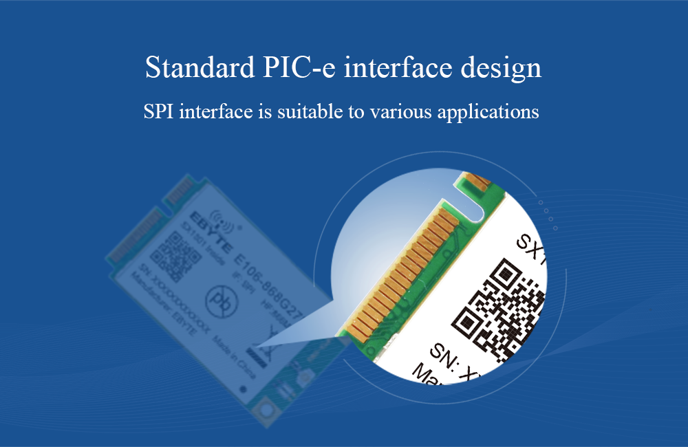 E106-470G27P Standard PCI-e interface, suitable to various applications